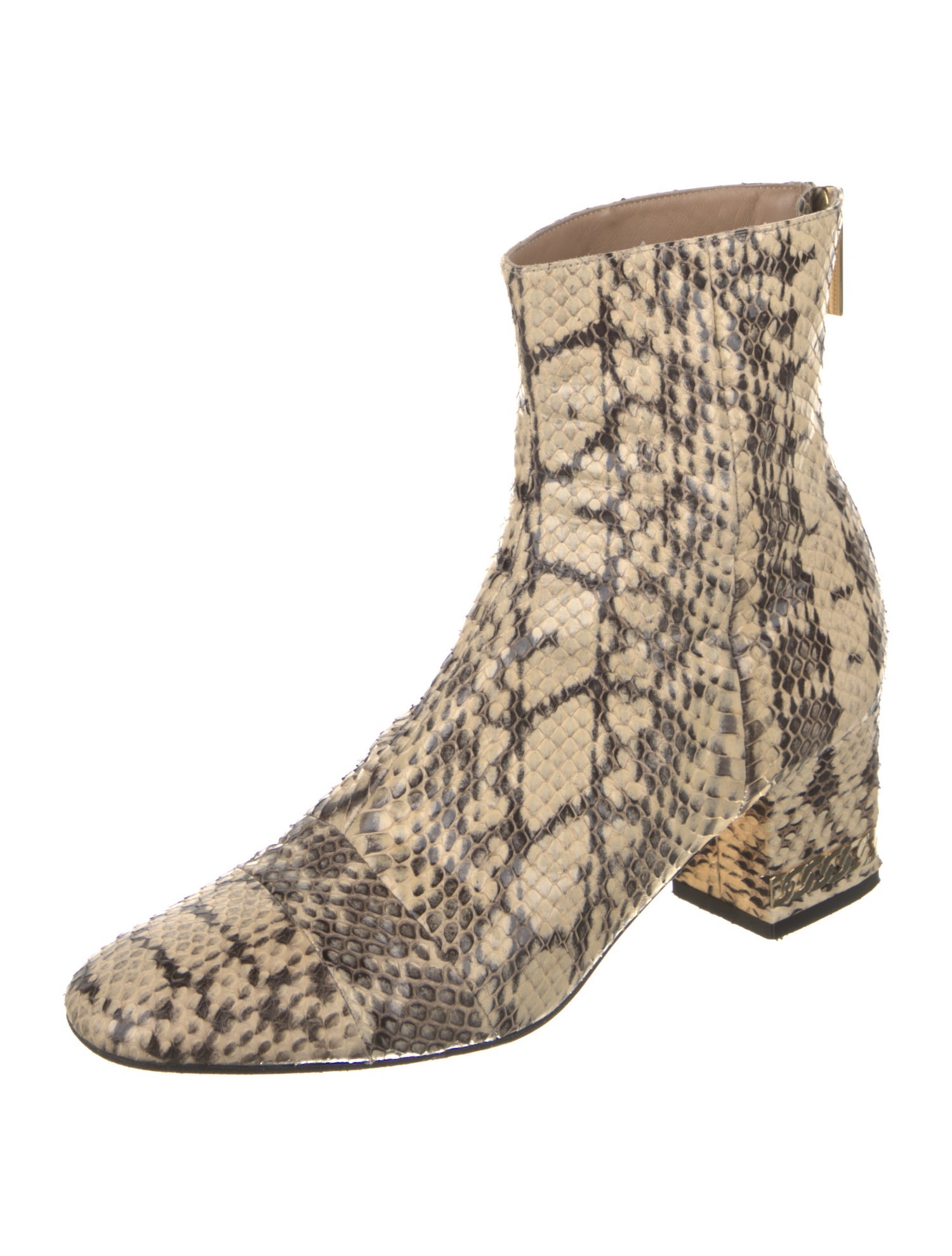 Tamara Mellon Snakeskin Animal Print Boots