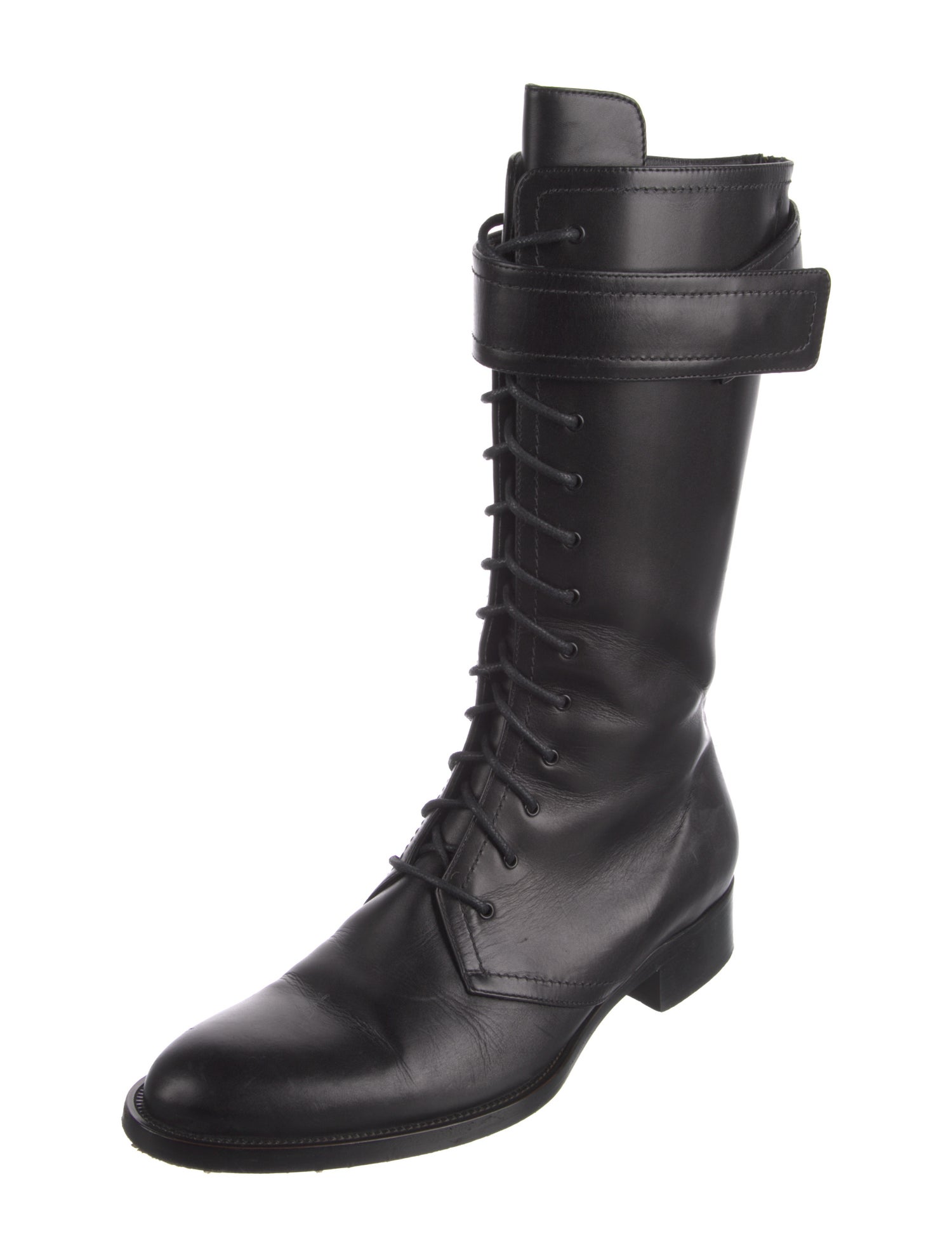 Tamara Mellon Leather Combat Boots