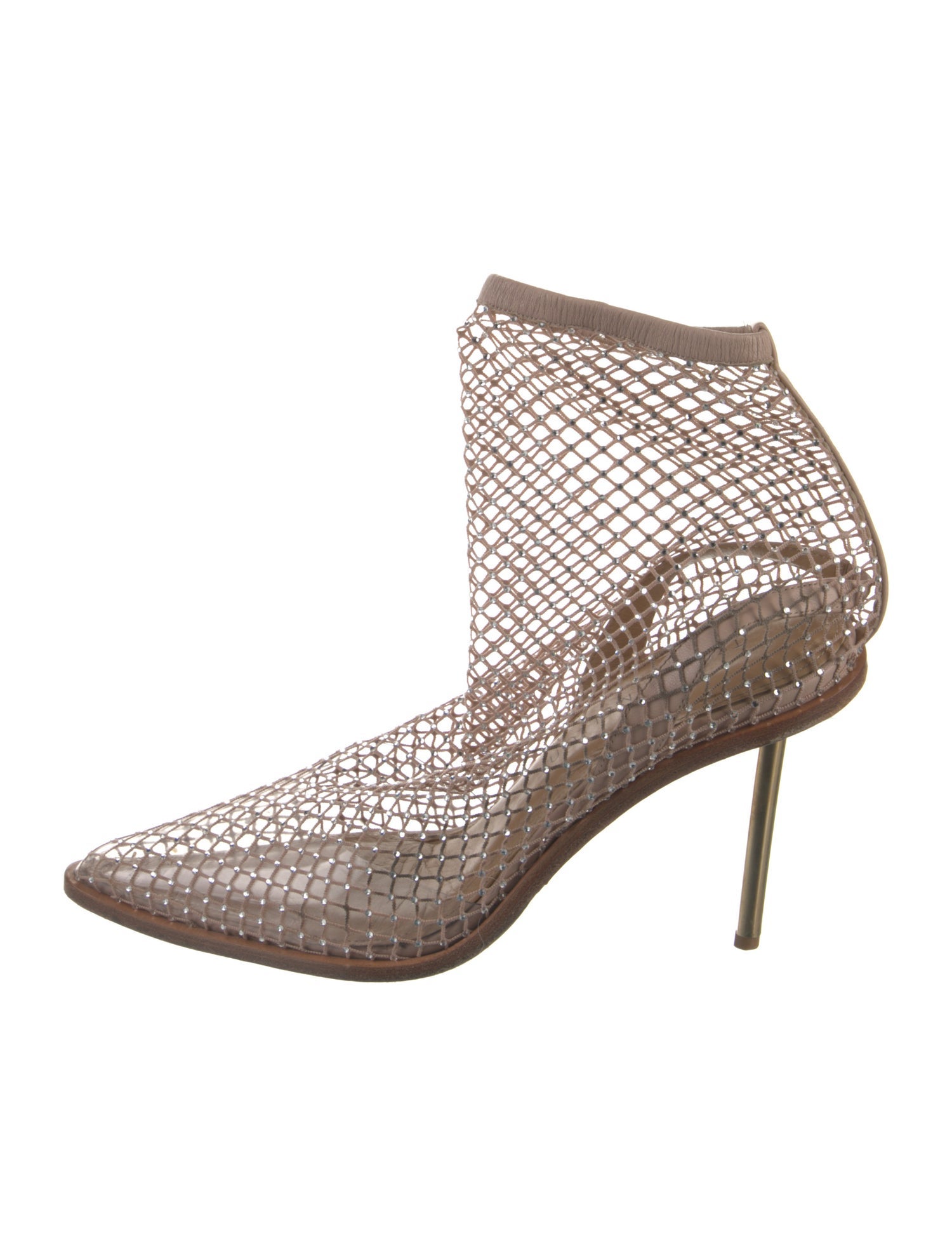 Tamara Mellon Mesh Crystal Embellishments Sock Boots