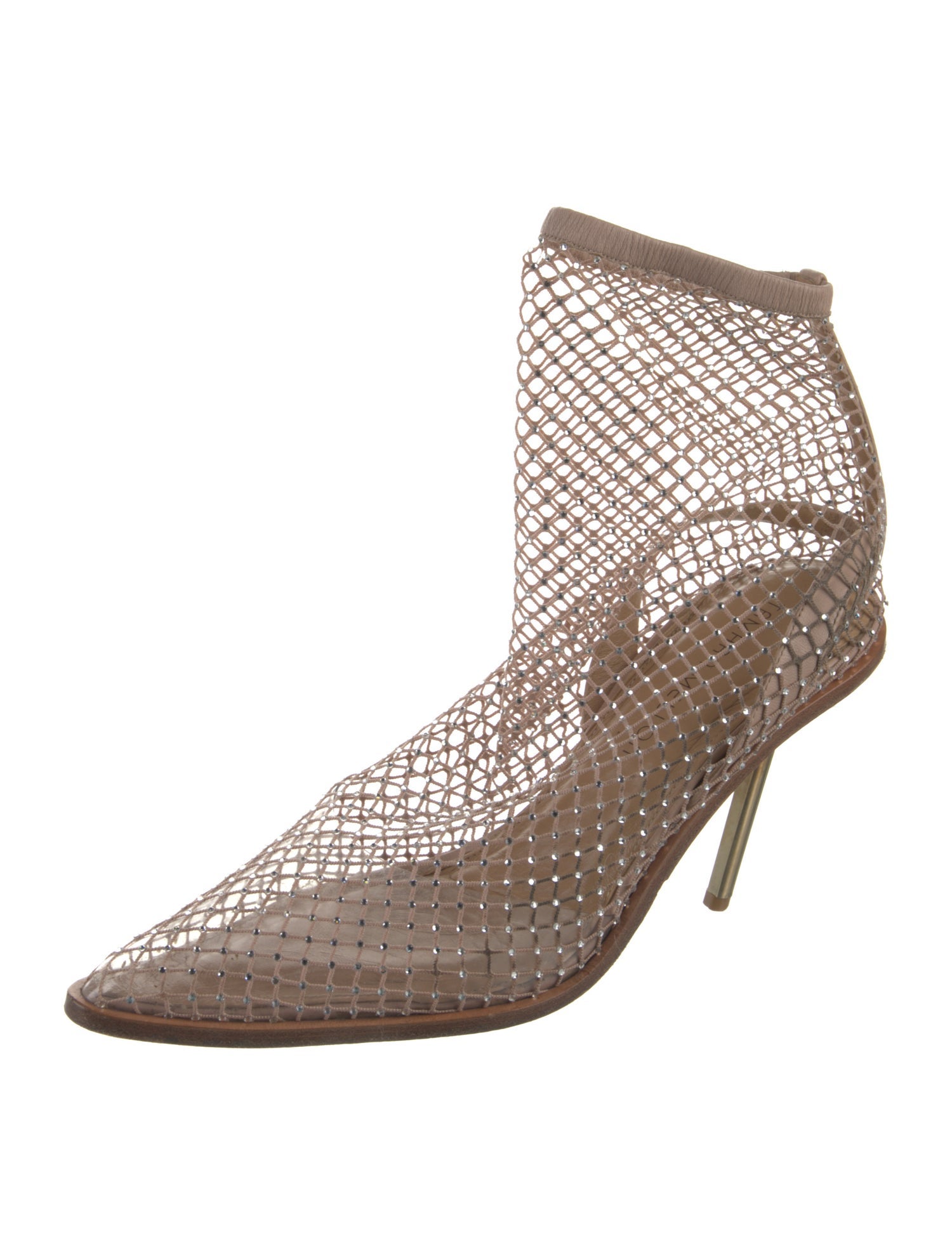 Tamara Mellon Mesh Crystal Embellishments Sock Boots
