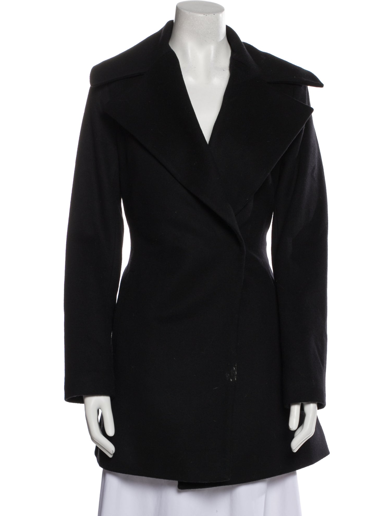Lambswool Trina Turk Black Coat Trina Turk Lambswool Coat Black