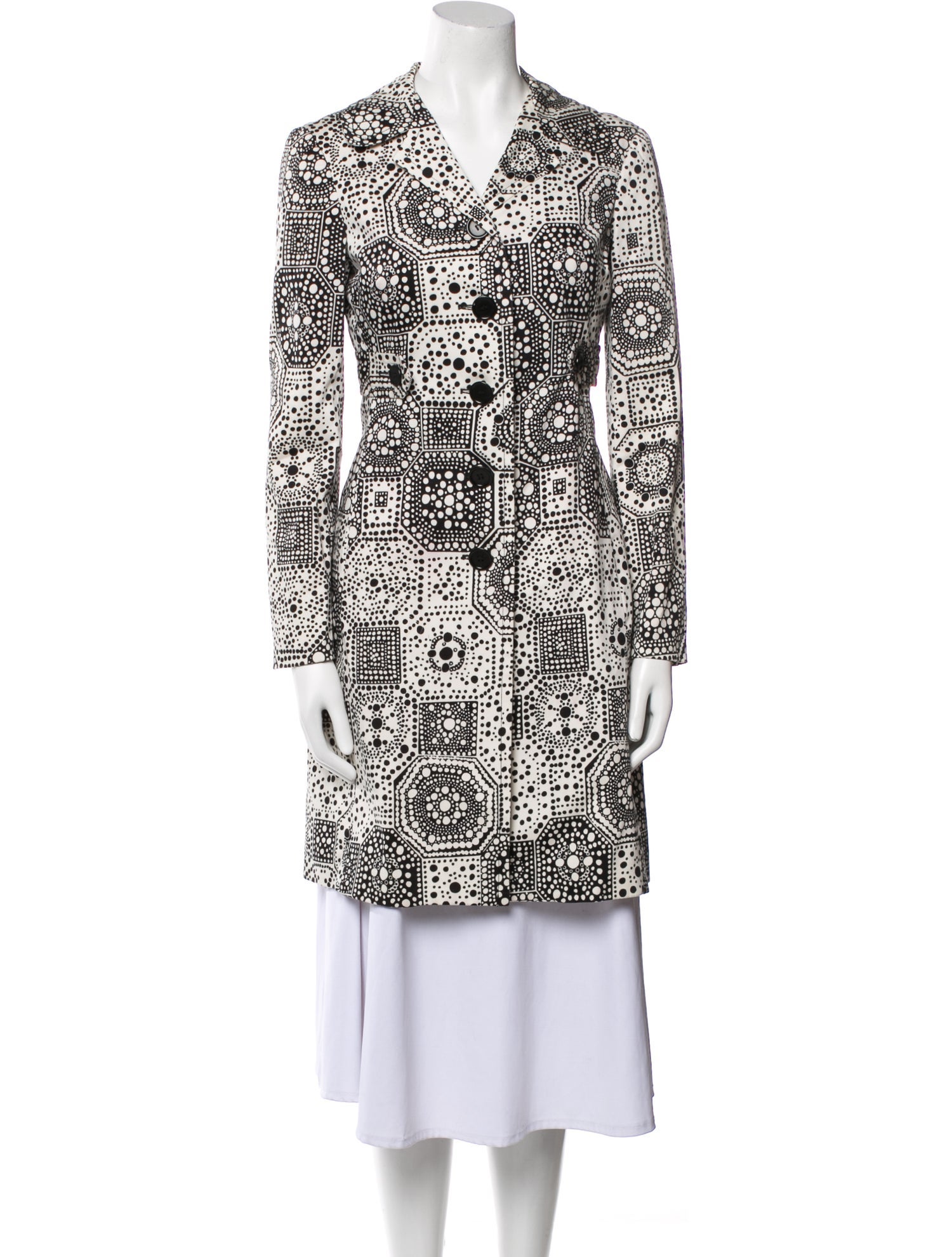 Trina Turk Polka Dot Print Coat