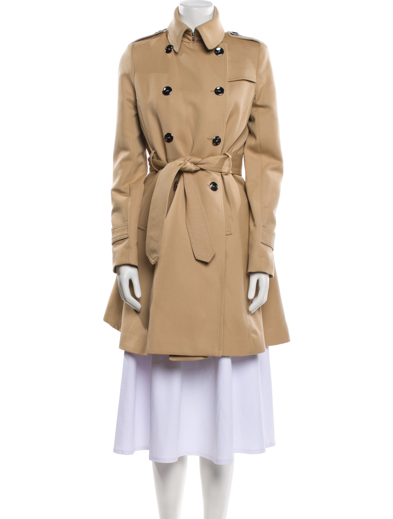 Trina Turk Wool Trench Coat
