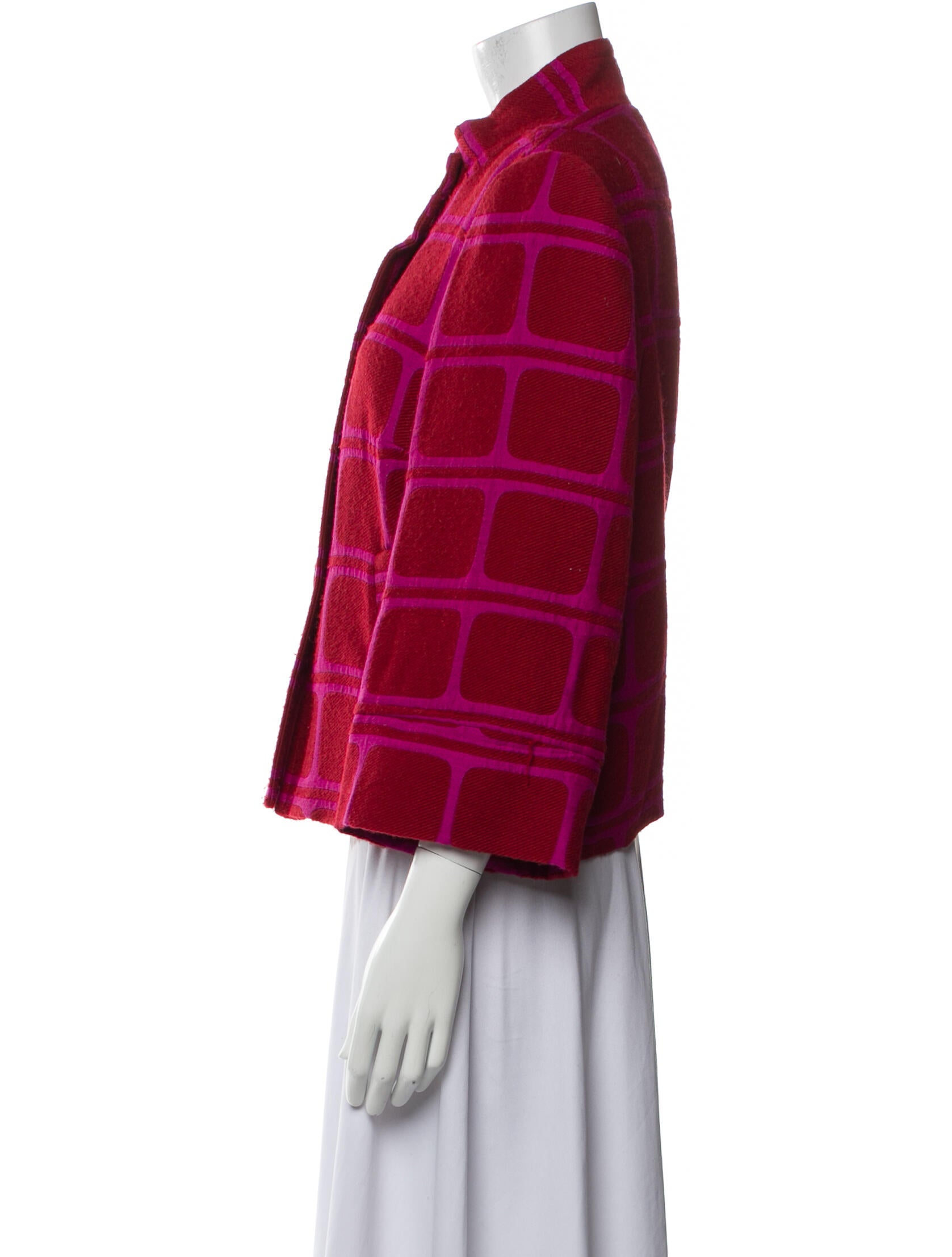 Trina Turk Plaid Print Jacket