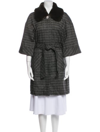 Trina Turk Tweed Pattern Coat