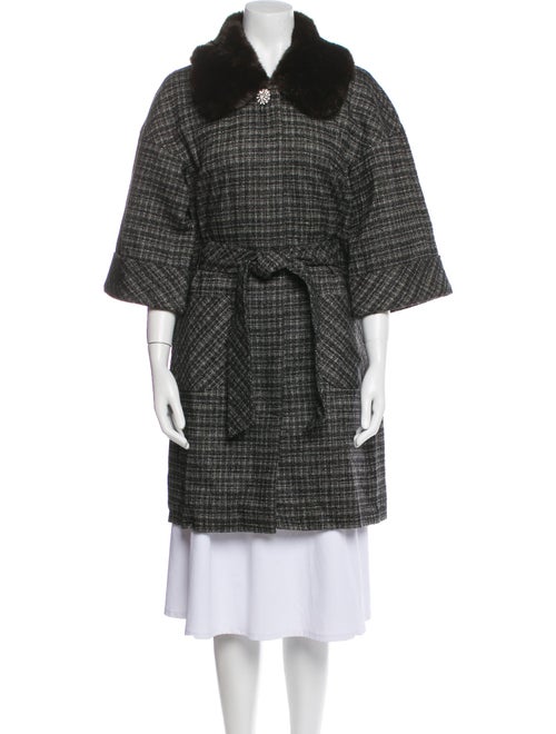 Trina Turk Tweed Pattern Coat