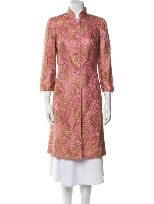 Trina Turk Floral Print Trench Coat