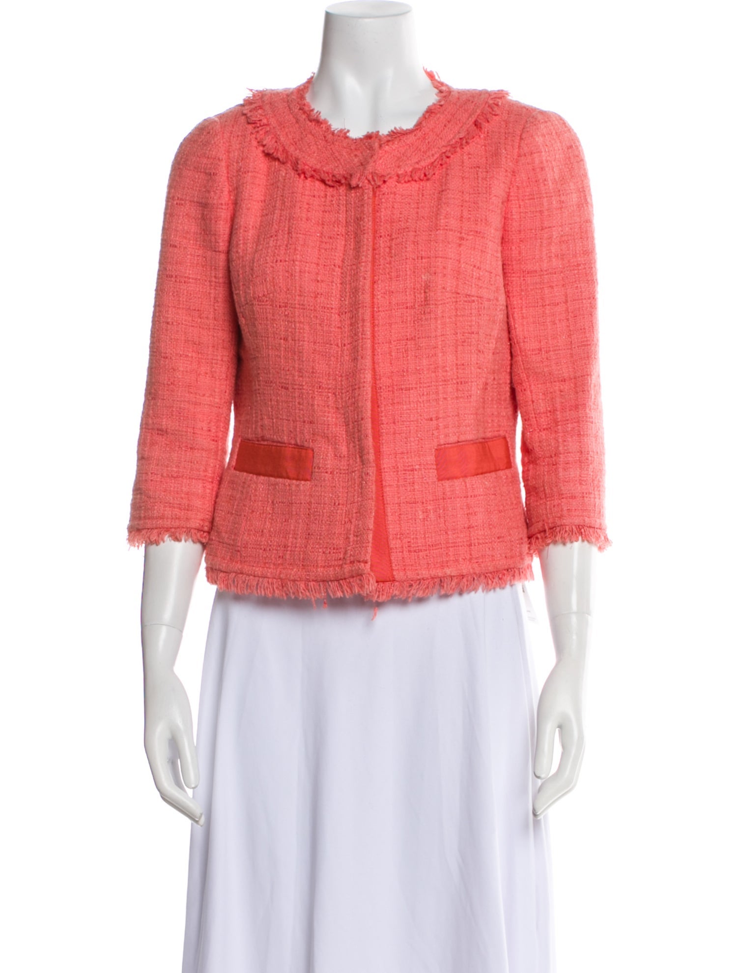 Trina Turk Tweed Pattern Evening Jacket