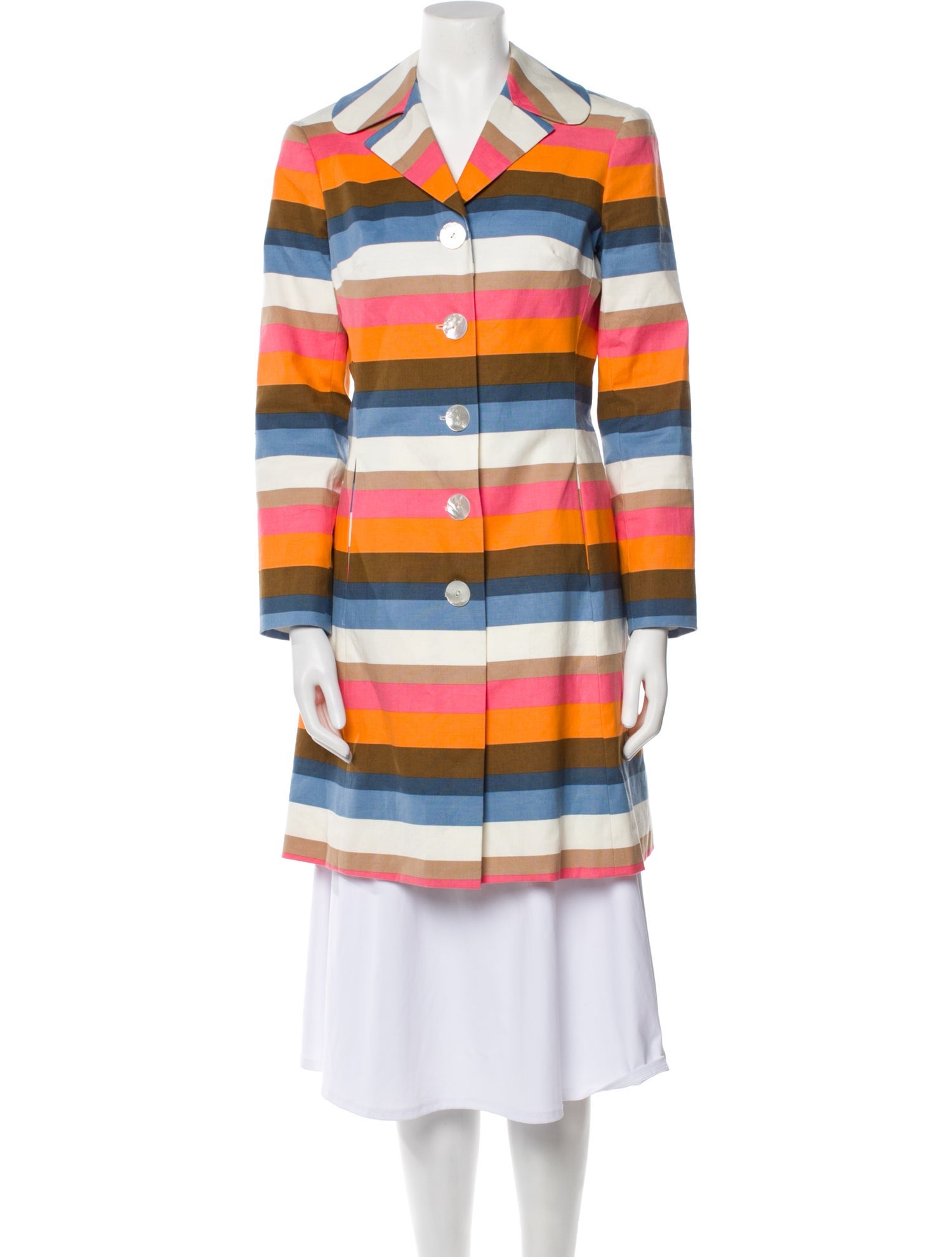 Trina Turk Linen Striped Jacket