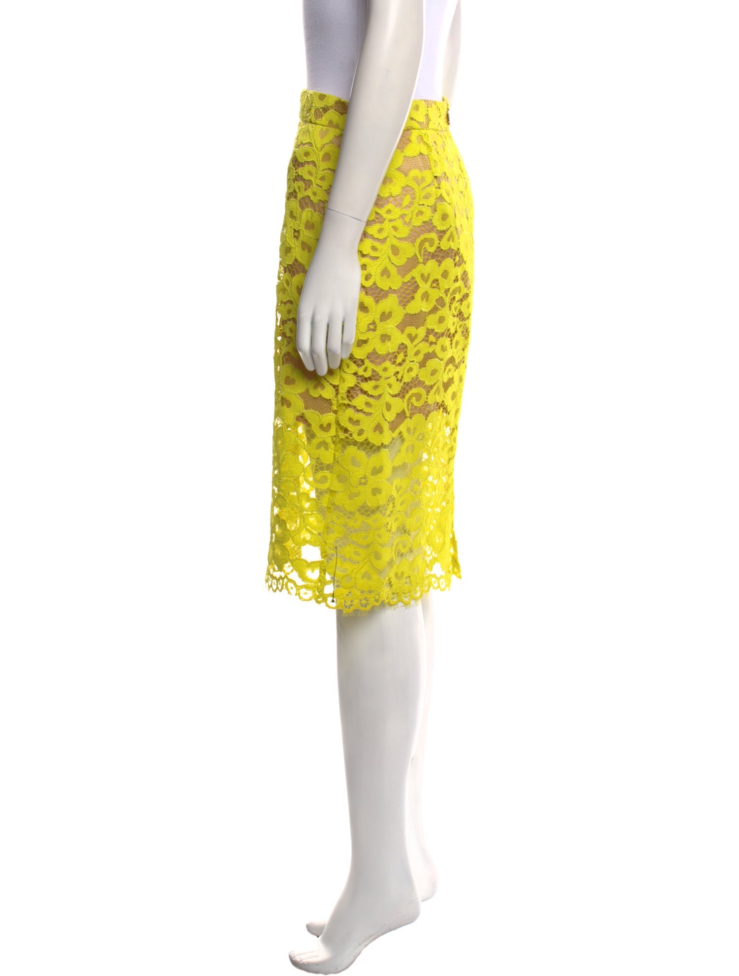 Trina Turk Lace Pattern Knee-Length Skirt