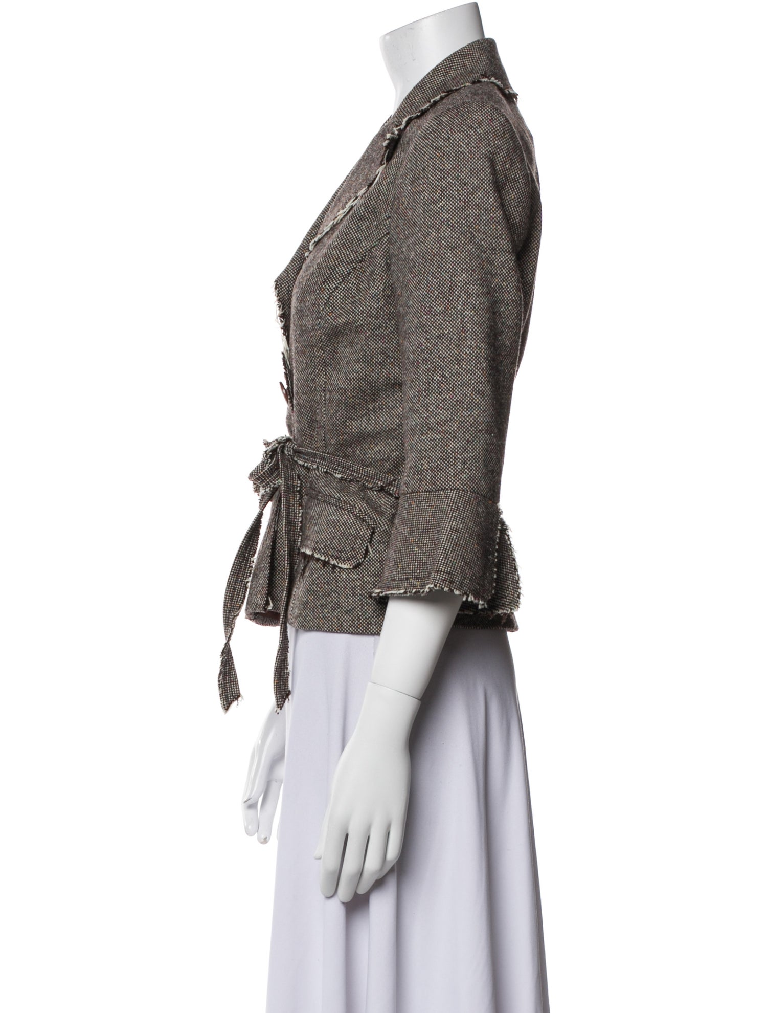 Trina Turk Wool Striped Blazer