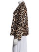 Trina Turk Faux Fur Animal Print Jacket