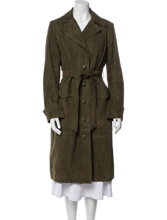 Trina Turk Leather Trench Coat