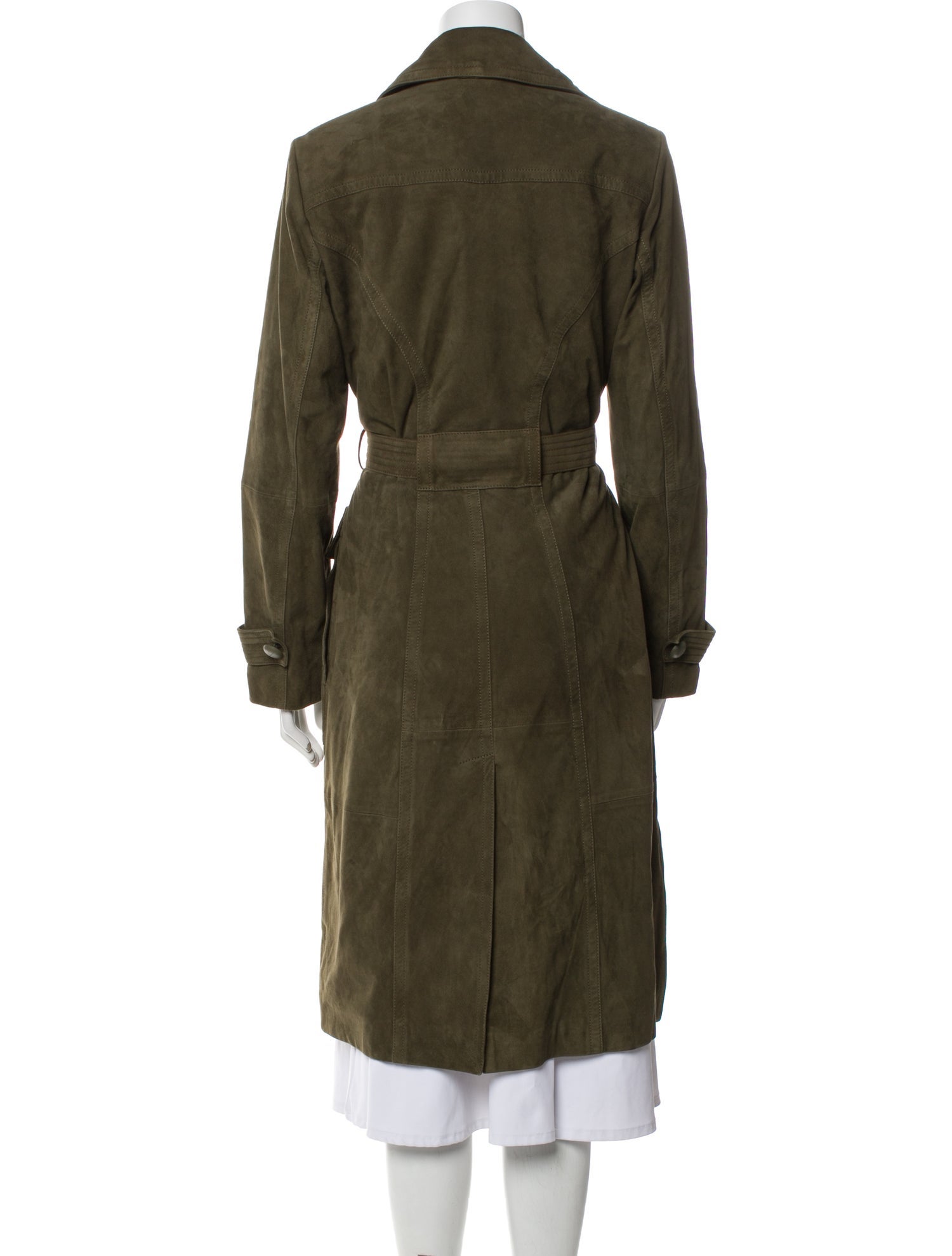 Trina Turk Leather Trench Coat