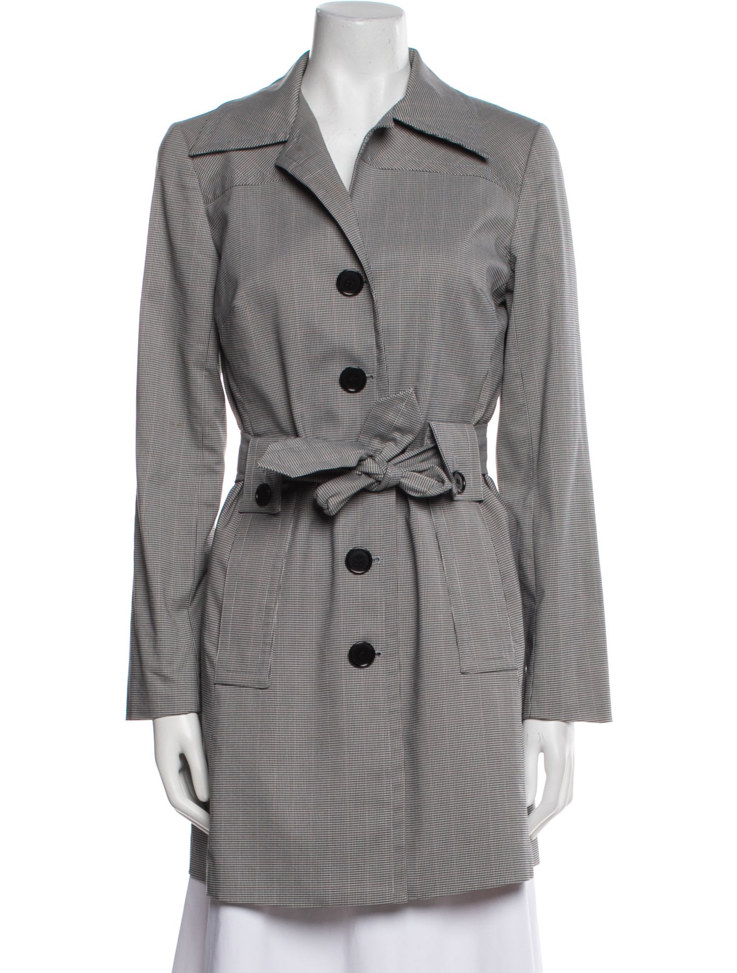 Trina Turk Plaid Print Coat