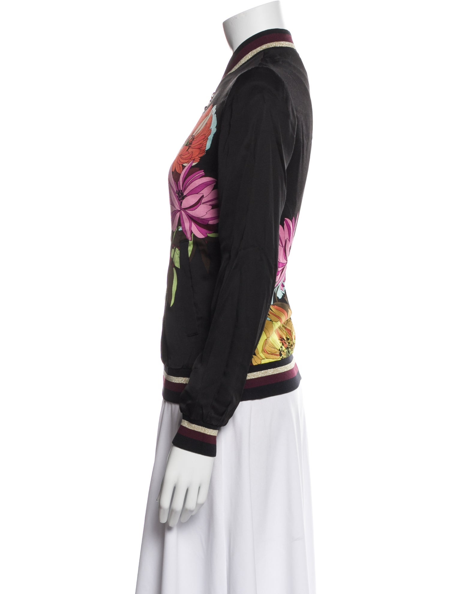 Trina Turk Floral Print Bomber Jacket w/ Tags