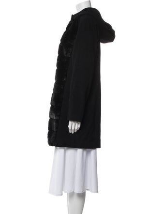 Trina Turk Wool Faux Fur Coat