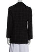 Trina Turk Wool Plaid Print Blazer