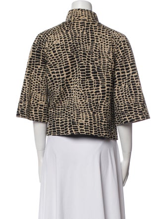 Trina Turk Tweed Pattern Evening Jacket