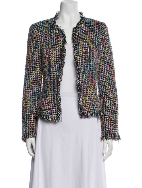 Trina Turk Tweed Pattern Evening Jacket