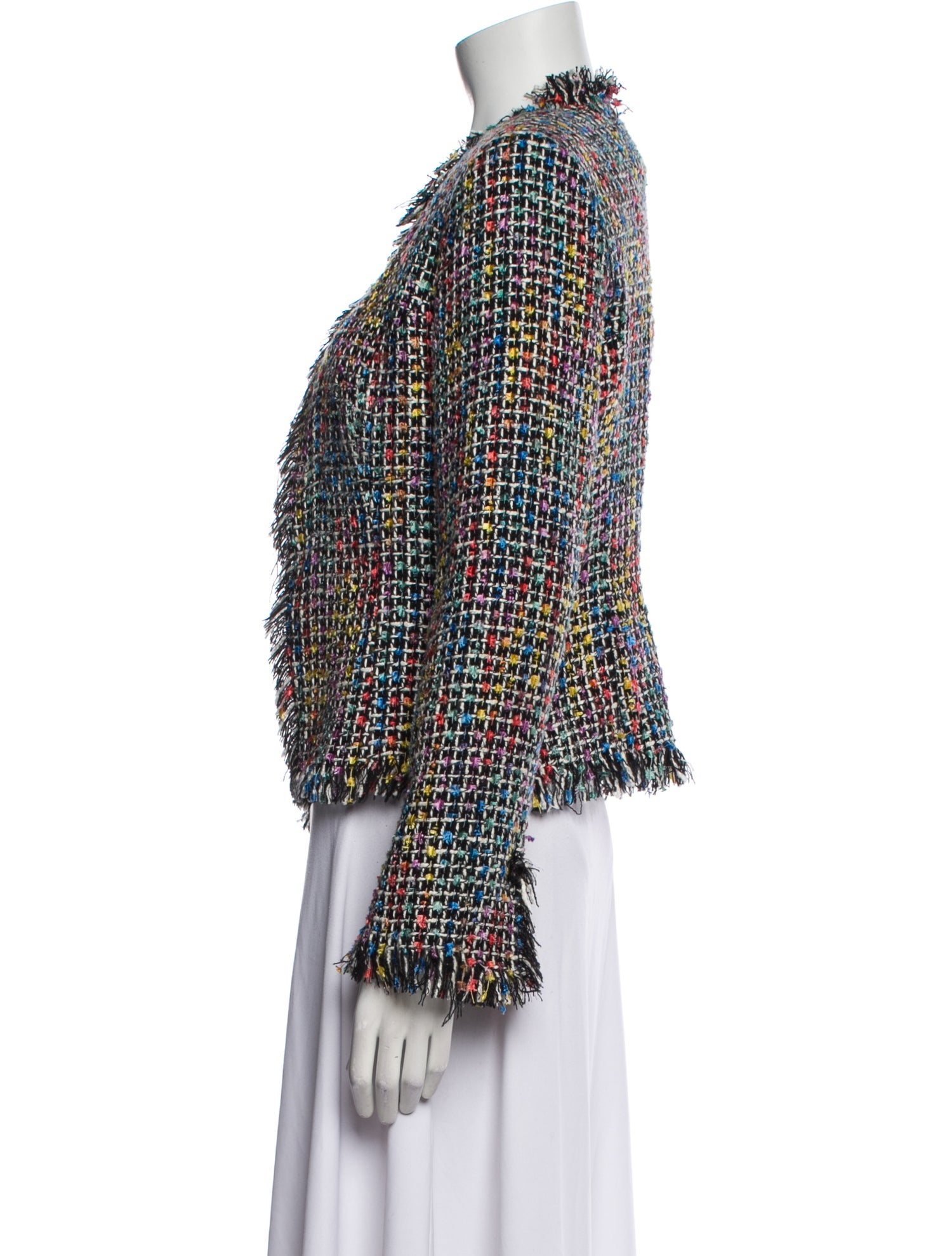 Trina Turk Tweed Pattern Evening Jacket