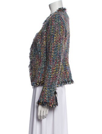Trina Turk Tweed Pattern Evening Jacket