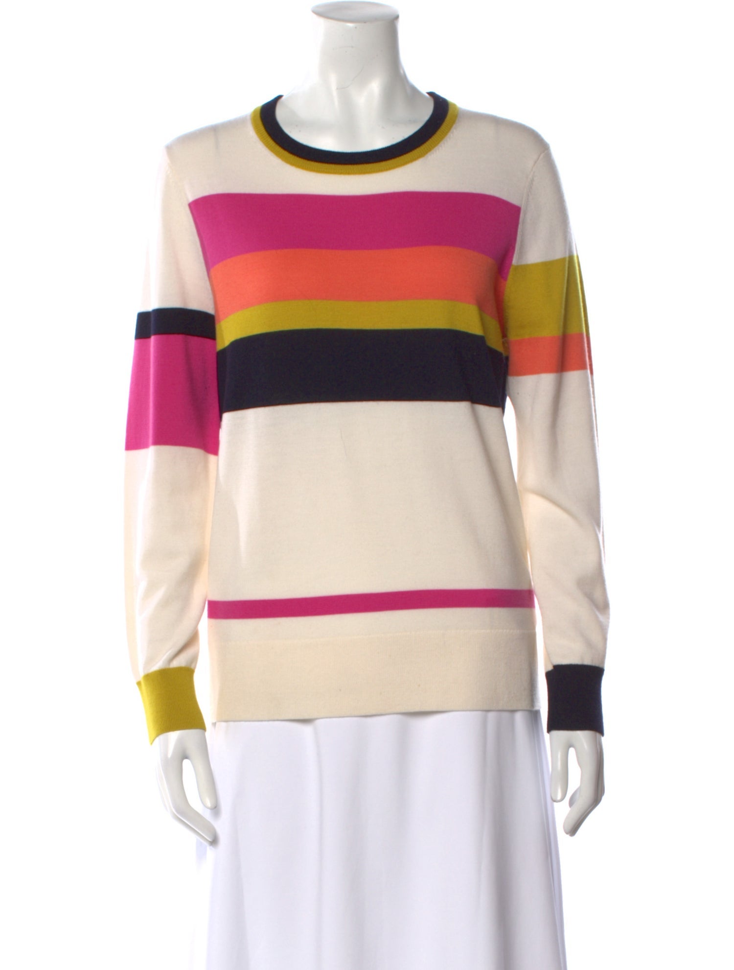 Trina Turk Merino Wool Striped Sweater