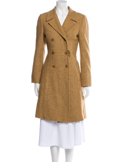 Trina Turk Wool Tweed Pattern Peacoat
