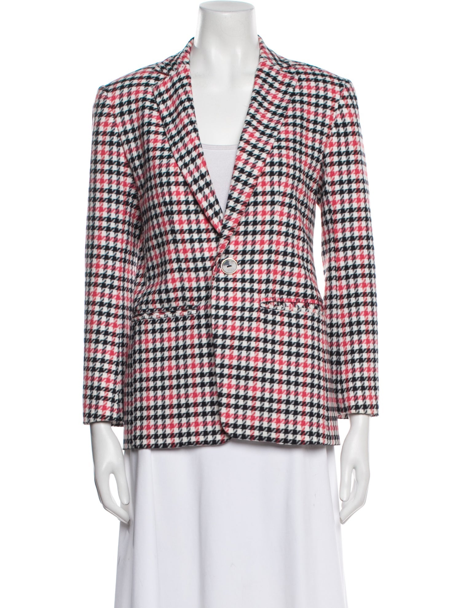 Trina Turk Plaid Print Blazer
