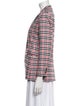 Trina Turk Plaid Print Blazer