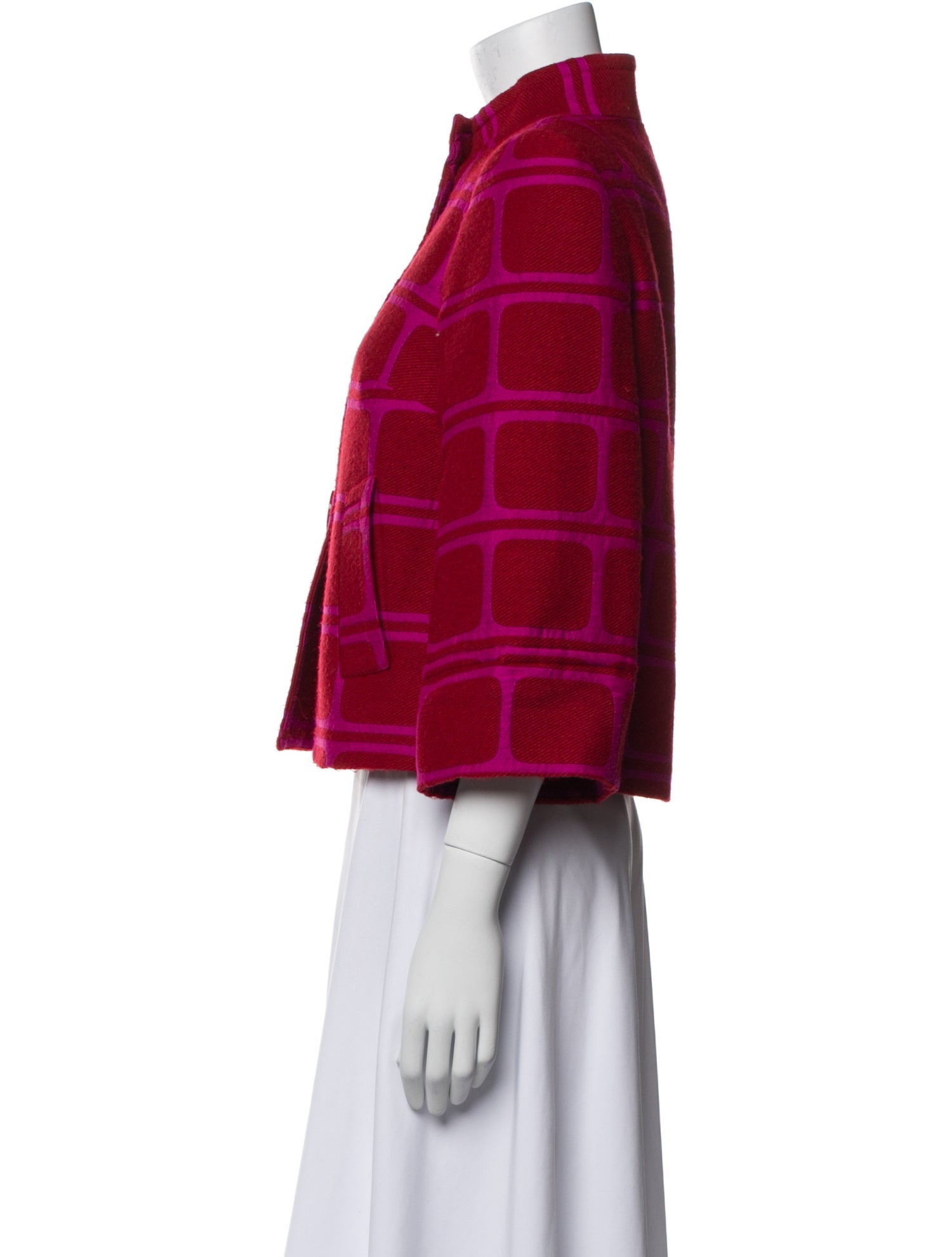 Trina Turk Plaid Print Jacket