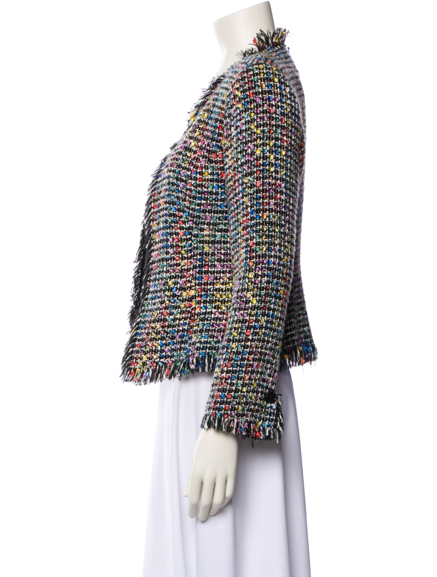 Trina Turk Tweed Pattern Evening Jacket