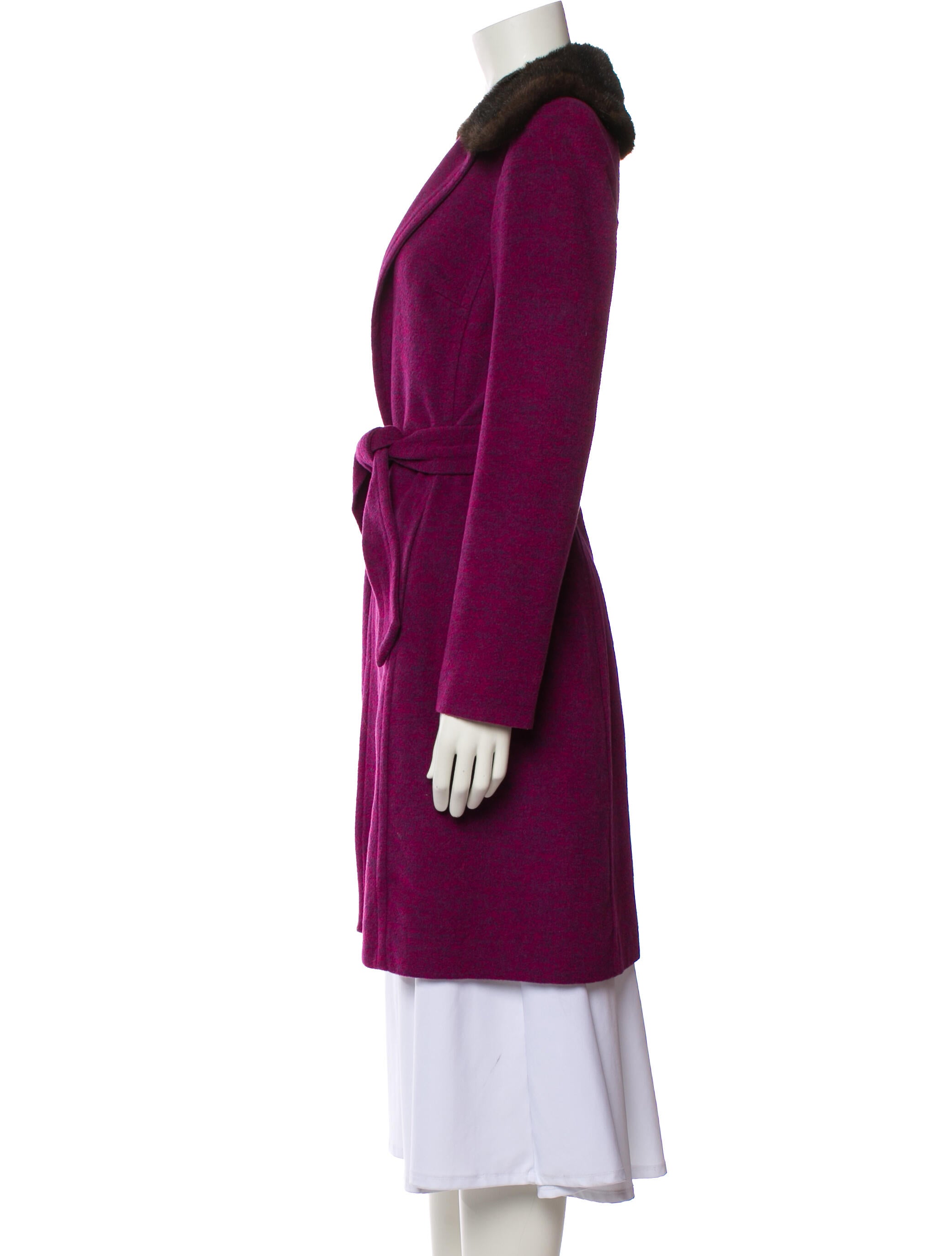 Trina Turk Wool Trench Coat