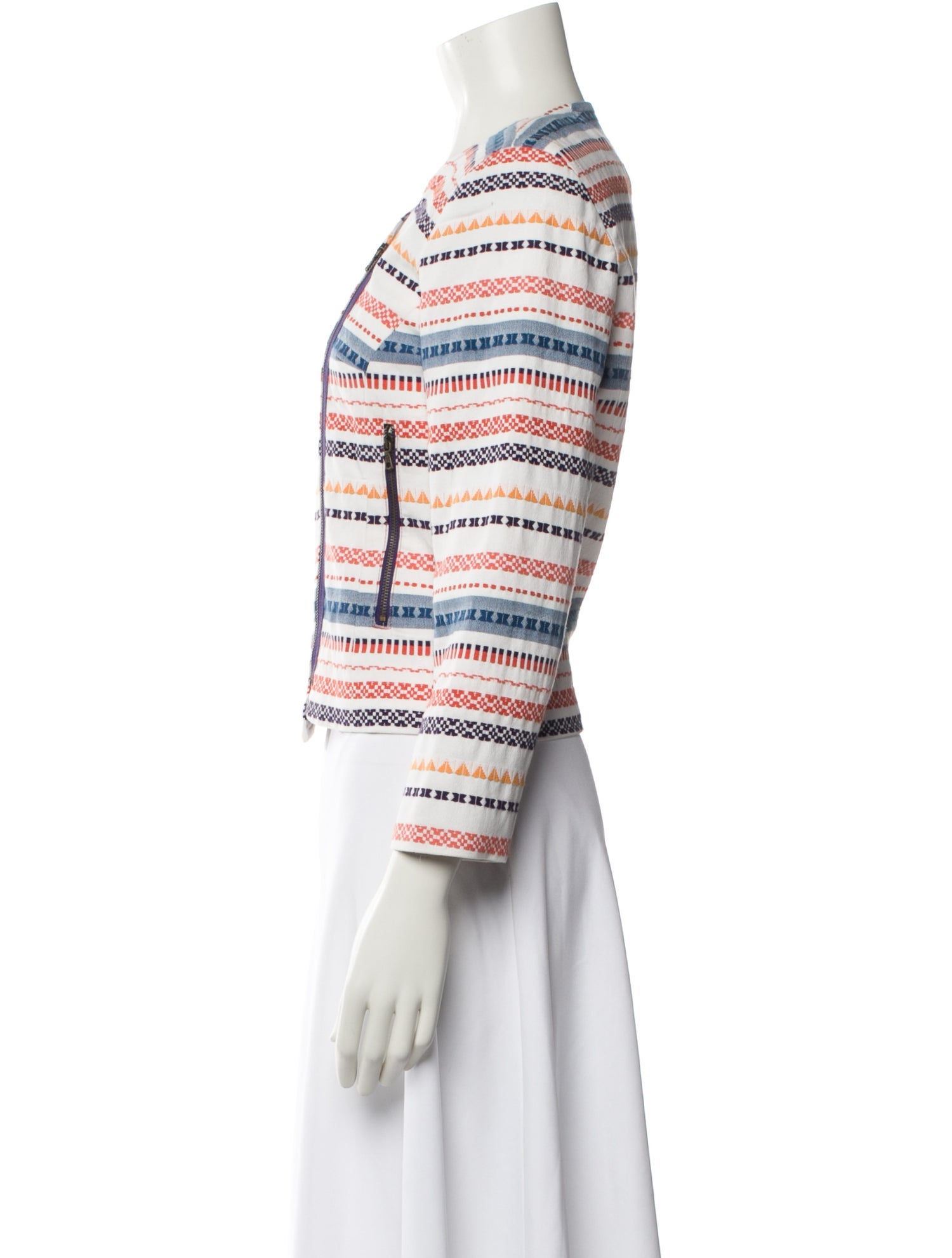 Trina Turk Striped Evening Jacket
