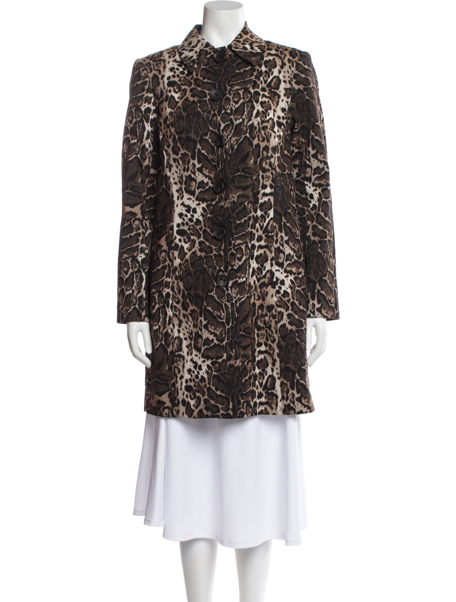 Trina Turk Animal Print Trench Coat w/ Tags