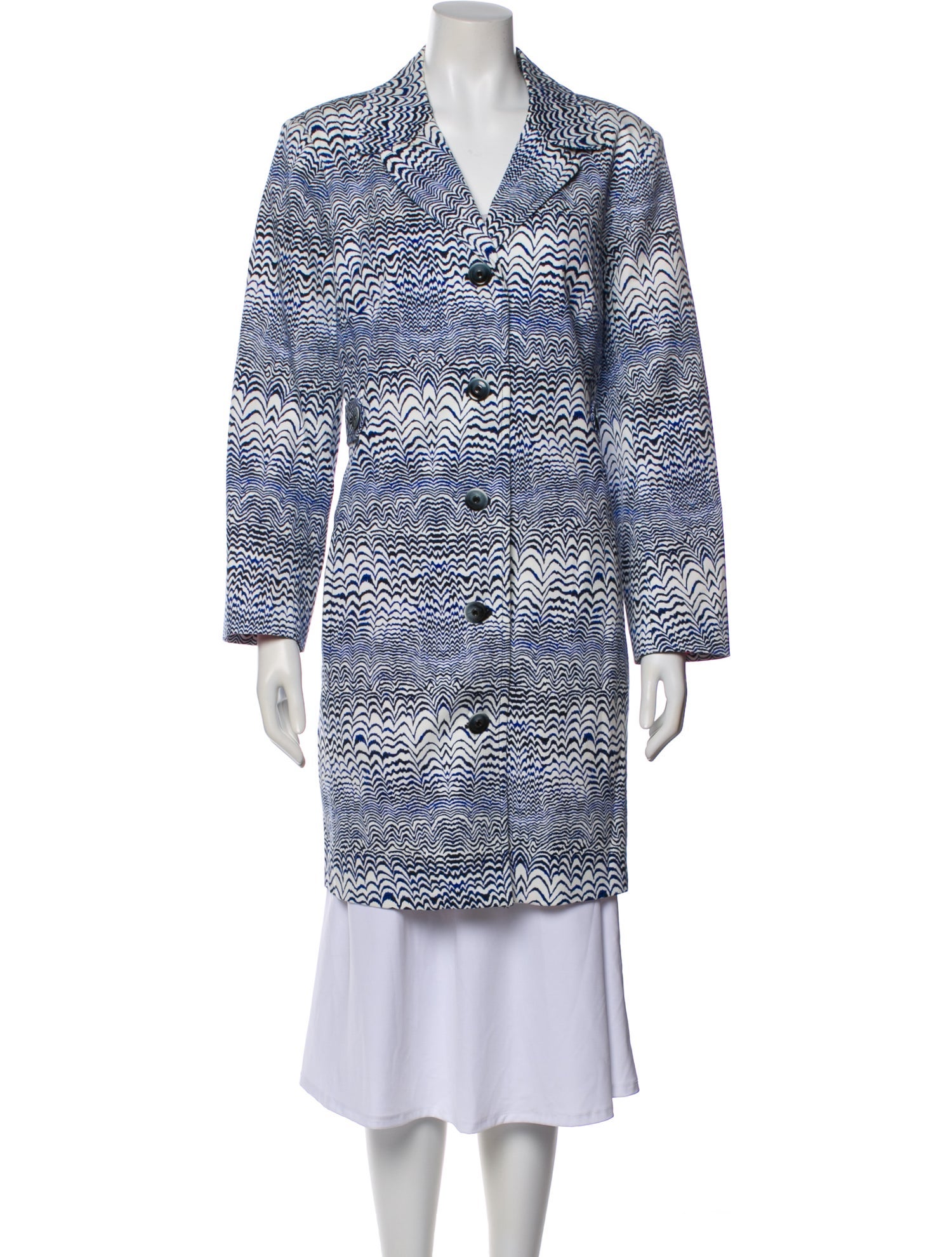 Trina Turk Striped Trench Coat