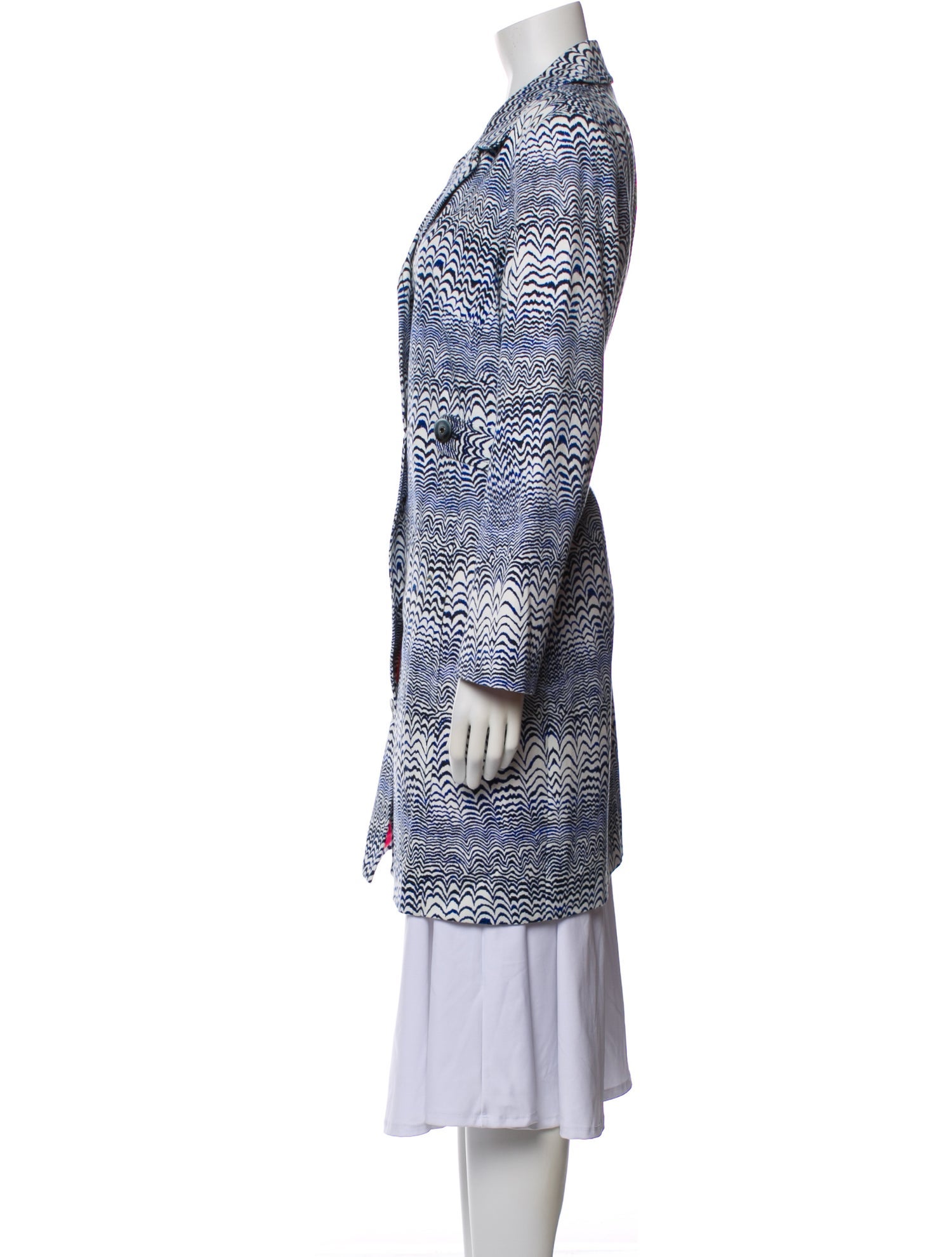 Trina Turk Striped Trench Coat