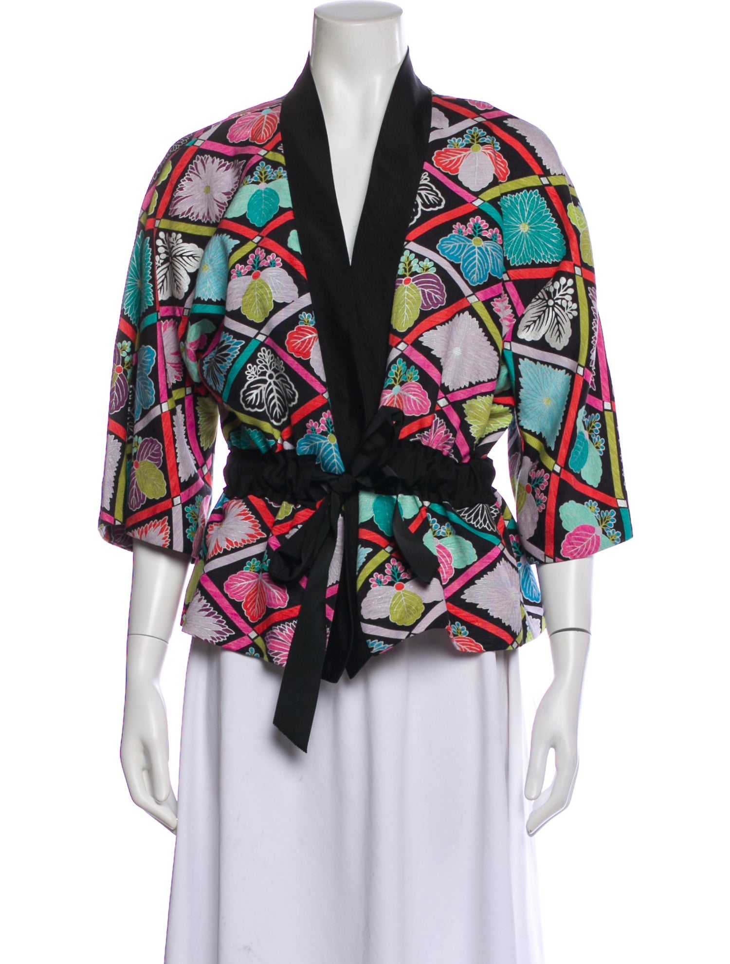 Trina Turk Linen Printed Jacket