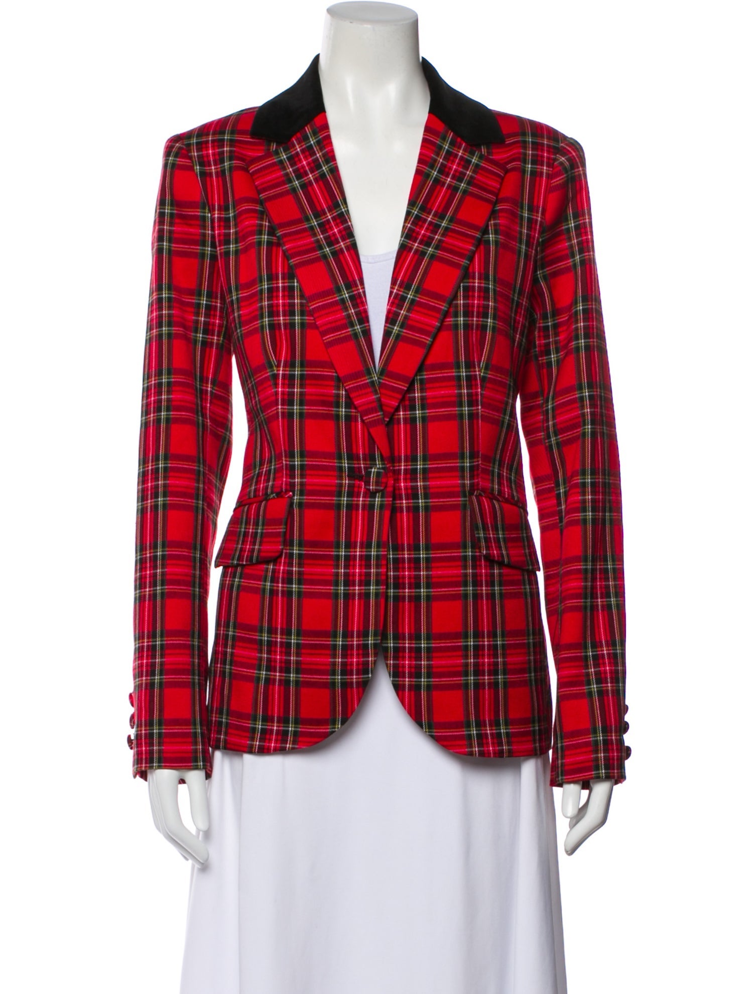 Trina Turk Plaid Print Blazer w/ Tags
