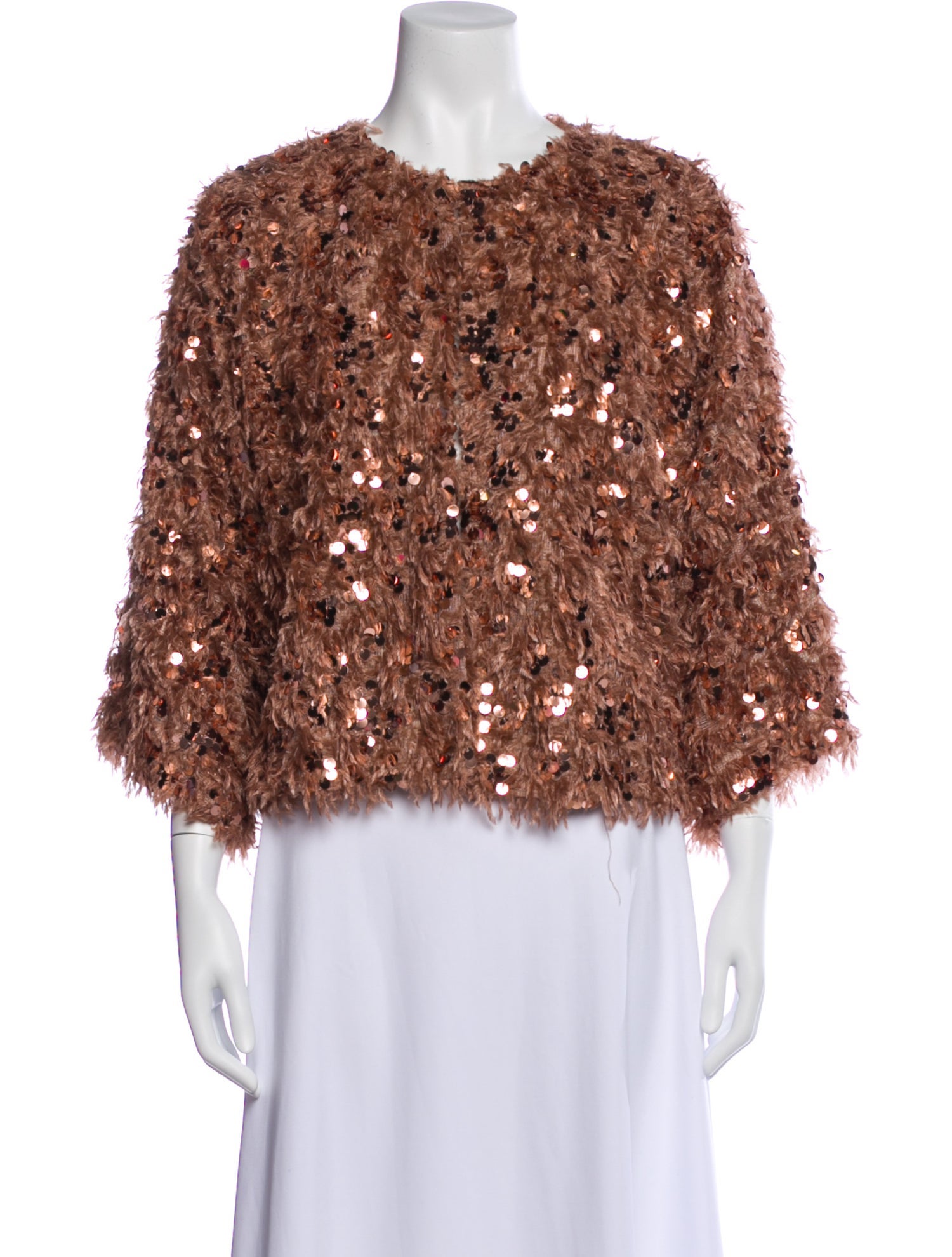 Trina Turk Printed Faux Fur Jacket w/ Tags