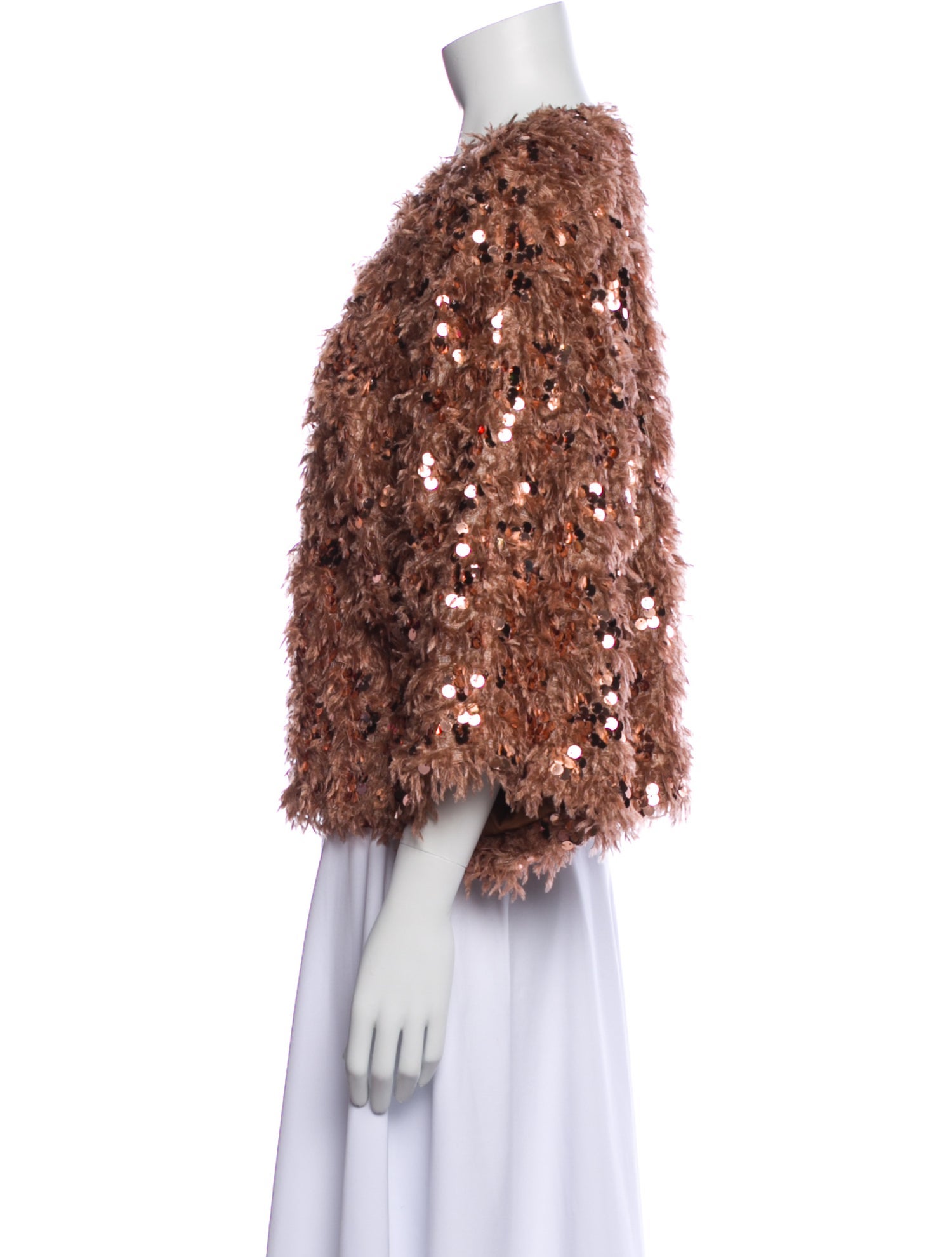 Trina Turk Printed Faux Fur Jacket w/ Tags