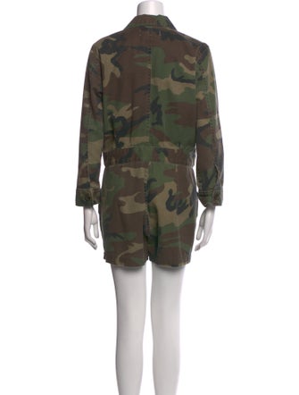 Trave Camouflage Print Romper