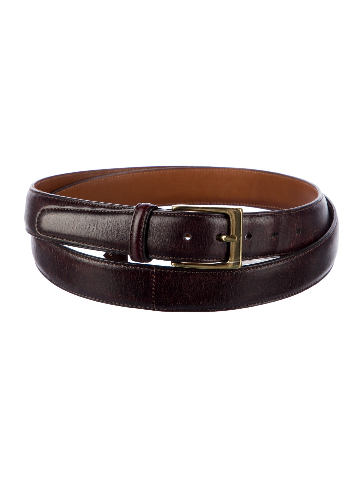 Trafalgar Skinny Leather Belt