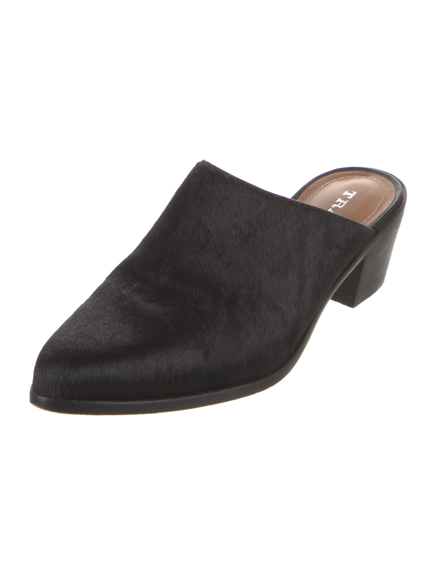 Trask Suede Faux Fur Trim Mules