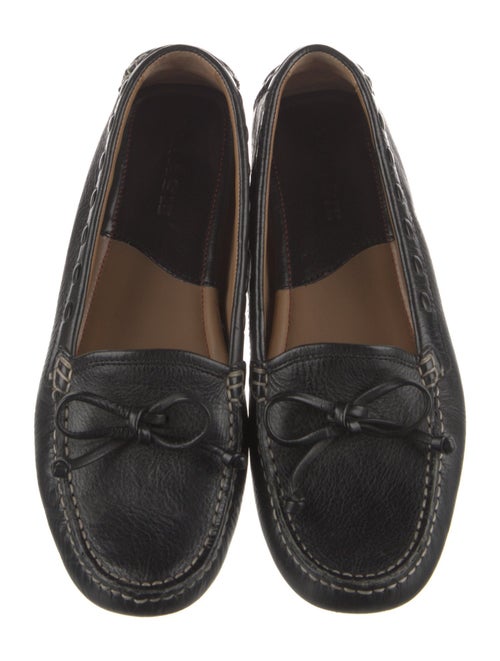 Trask Leather Bow Accents Moccasins