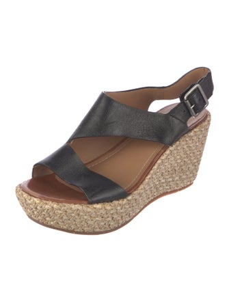 Trask Leather Espadrilles