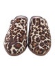 Trask Ponyhair Animal Print Mules
