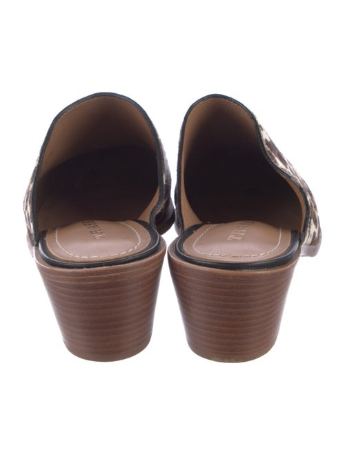 Trask Ponyhair Animal Print Mules