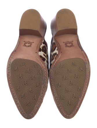 Trask Ponyhair Animal Print Mules
