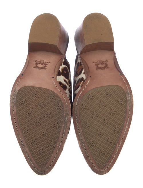 Trask Ponyhair Animal Print Mules